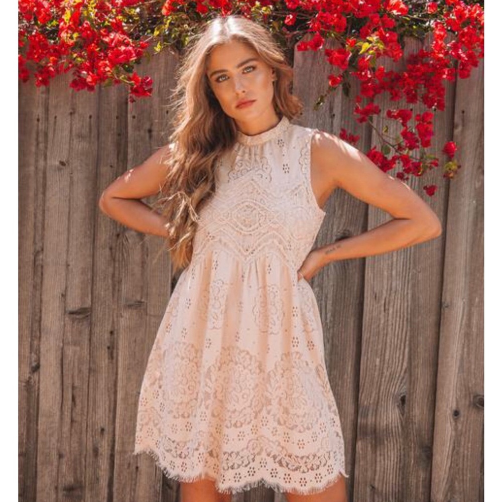 Boho chic taupe dress NWT
